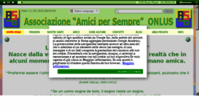 What Amicipersempre.org website looked like in 2016 (8 years ago)