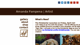 What Amandapampena.com website looked like in 2016 (10 years ago)