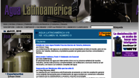 What Agualatinoamerica.com website looked like in 2016 (8 years ago)