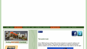 What Aloe.co.za website looked like in 2016 (8 years ago)