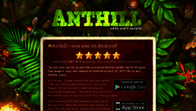 What Anthillgame.com website looked like in 2016 (8 years ago)