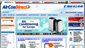 What Aircondirect.co.uk website looked like in 2016 (8 years ago)