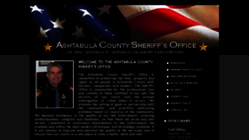 What Ashtabulacountysheriff.org website looked like in 2016 (8 years ago)