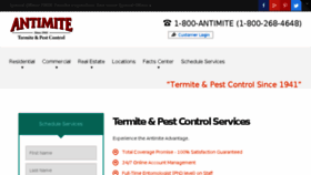 What Antimitepestcontrol.com website looked like in 2016 (8 years ago)