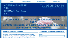 What Agenziafunebregermani.it website looked like in 2016 (8 years ago)