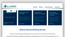 What Allianceinsurance.com.au website looked like in 2016 (8 years ago)