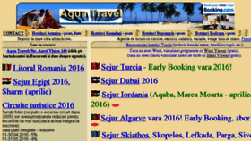 What Aquatravel.ro website looked like in 2016 (8 years ago)