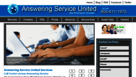 What Answeringserviceunited.com website looked like in 2016 (8 years ago)