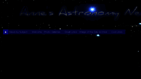 What Annesastronomynews.com website looked like in 2016 (8 years ago)