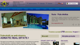 What Adriaticrealestate.net website looked like in 2016 (8 years ago)