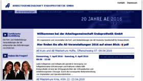What Ae-gmbh.com website looked like in 2016 (8 years ago)