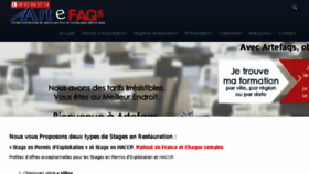 What Artefaqs.eu website looked like in 2016 (8 years ago)