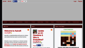 What Autcraft.com website looked like in 2016 (8 years ago)