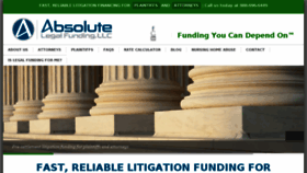 What Absolutelegalfunding.com website looked like in 2016 (8 years ago)