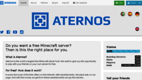 What Aternos.org website looked like in 2016 (8 years ago)