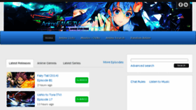 What Animefave.net website looked like in 2016 (8 years ago)