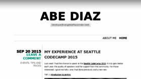 What Abediaz.com website looked like in 2016 (8 years ago)