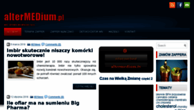 What Altermedium.pl website looked like in 2016 (8 years ago)