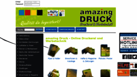 What Amazing-druck.de website looked like in 2016 (8 years ago)