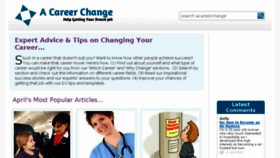 What Acareerchange.co.uk website looked like in 2016 (8 years ago)