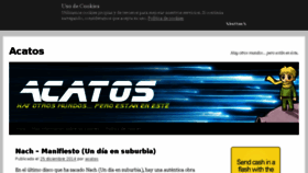 What Acatos.es website looked like in 2016 (8 years ago)
