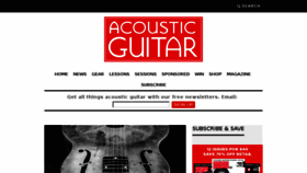 What Acguitar.com website looked like in 2016 (8 years ago)