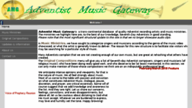 What Adventistmusic.com website looked like in 2016 (8 years ago)