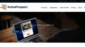 What Activeprospects.com website looked like in 2016 (8 years ago)