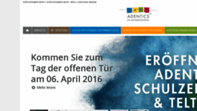 What Adentics.de website looked like in 2016 (8 years ago)