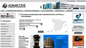 What Admicove.com website looked like in 2016 (9 years ago)