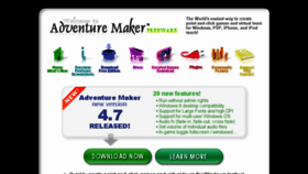 What Adventuremaker.com website looked like in 2016 (8 years ago)