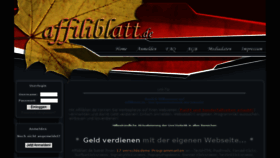 What Affiliblatt.de website looked like in 2016 (8 years ago)