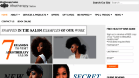 What Afrotherapy.com website looked like in 2016 (8 years ago)