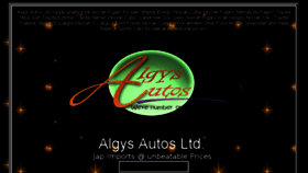 What Algysautos.com website looked like in 2016 (8 years ago)
