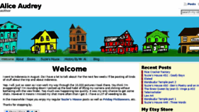 What Aliceaudrey.com website looked like in 2016 (8 years ago)