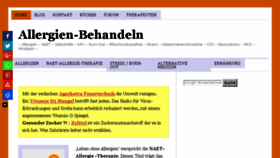 What Allergien-behandeln.de website looked like in 2016 (8 years ago)