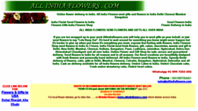 What Allindiaflowers.com website looked like in 2016 (8 years ago)
