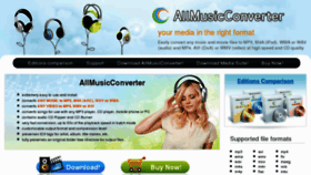 What Allmusicconverter.com website looked like in 2016 (8 years ago)