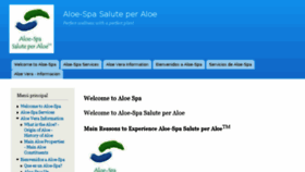 What Aloe-spa.com website looked like in 2016 (8 years ago)