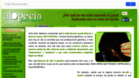 What Alopecia-pelo-salud.com website looked like in 2016 (8 years ago)