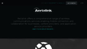 What Aerialink.com website looked like in 2016 (8 years ago)