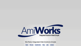 What Amiworks.com website looked like in 2016 (8 years ago)