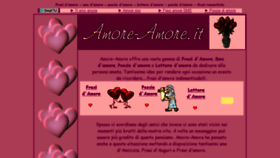 What Amore-amore.it website looked like in 2016 (8 years ago)
