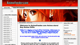 What Animefeeder.com website looked like in 2016 (8 years ago)