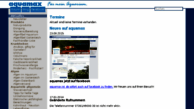 What Aquamax.de website looked like in 2016 (8 years ago)