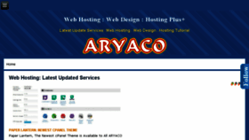What Aryaco.com website looked like in 2016 (8 years ago)