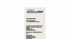 What Asioweb.com website looked like in 2016 (8 years ago)