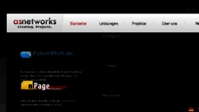 What Asnetworks.de website looked like in 2016 (8 years ago)