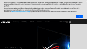 What Asus.cz website looked like in 2016 (8 years ago)