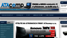 What Atacomp.cz website looked like in 2016 (8 years ago)